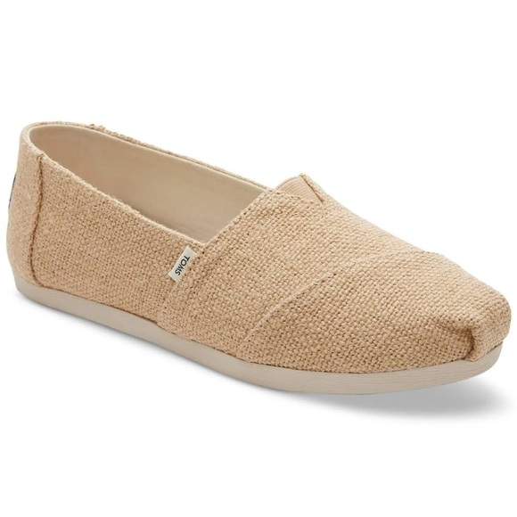 Toms Shoes - TOMS Shoes Women Alpargata Natural Burlap Jute Slip On Sandals Shoes Size 10 NWT
